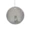 White & Silver Porcelain Arctic Fox Disc Ornament